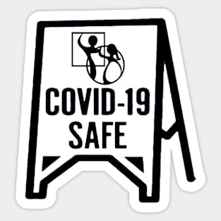 Covid Safe BLK Sticker